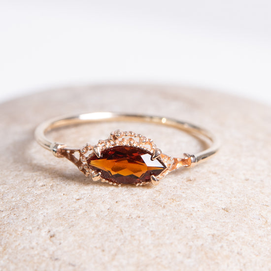Myacale Madeira Citrine 10K Gold Ring