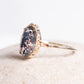 Myacale Lepidocrocyte & Hematite in Quartz 10k Gold Ring