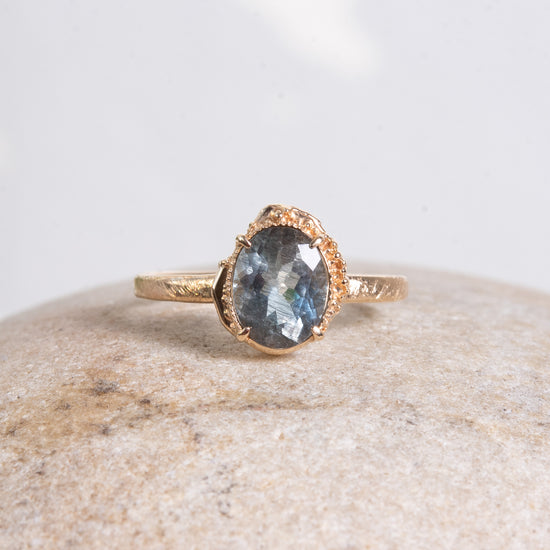 Myacale Moss Aquamarine 10k Gold Ring