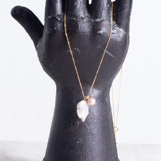 Myoju 18K Gold Spire Lake Biwa Pearl Necklace