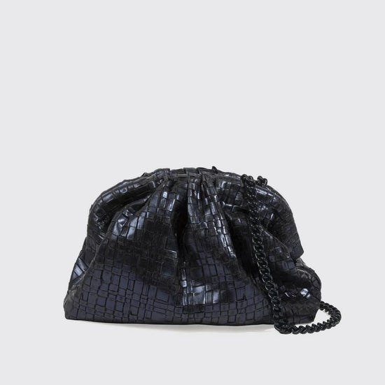 Maria La Rosa "Mini Game" Clutch (navy)