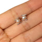Myoju Senju Sterling & Biwa Pearl Stud Earrings