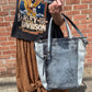 Numero 10 Lexington Large Tote (Ice grey crackle)
