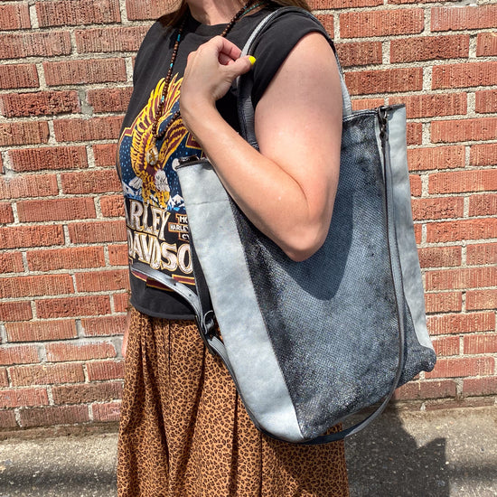Numero 10 Lexington Large Tote (Ice grey crackle)