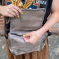 Numero 10 Little Edmonton Cross Body Bag (embossed grey)