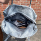 Numero 10 Times Square Shoulder Bag (icy white/grey crackle)