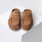 Officine Creative "Solitude" Loafer/Mule (tobacco suede)