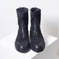 Pantanetti Mid Heel Boot (black distressed suede)