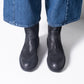 Pantanetti Mid Heel Boot (black distressed suede)