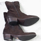 Pantanetti Chocolate Suede Mid Calf Boot