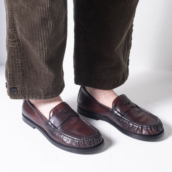Pantanetti Ruched Loafer (burnished brown)