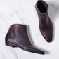Pantanetti Mod Ankle boot (raisin embossed leather)