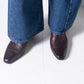 Pantanetti Mod Ankle boot (raisin embossed leather)