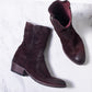 Pantanetti Simple Western Boot (raisin  distressed suede)