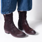 Pantanetti Simple Western Boot (raisin  distressed suede)