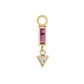 Métier Mini AZ Plaque (Pink Tourmaline & Diamond)