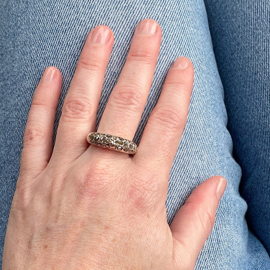 Rosa Maria Brenny Silver & Brown Diamond Ring