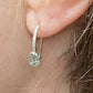 Rosa Maria Bo Shargan Hook Silver & Diamond Earrings