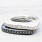 Rosa Maria Maka Sterling Silver Ring w/Icy Grey Diamonds