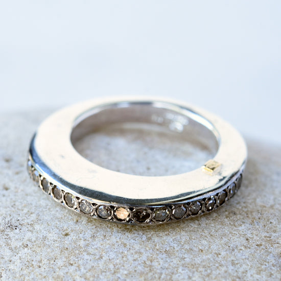 Rosa Maria Poster 2 Sterling Silver Ring w/ cognac diamonds