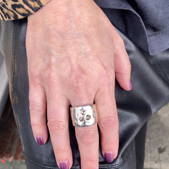 Rosa Maria Cora Sterling Silver w/Brown Diamonds