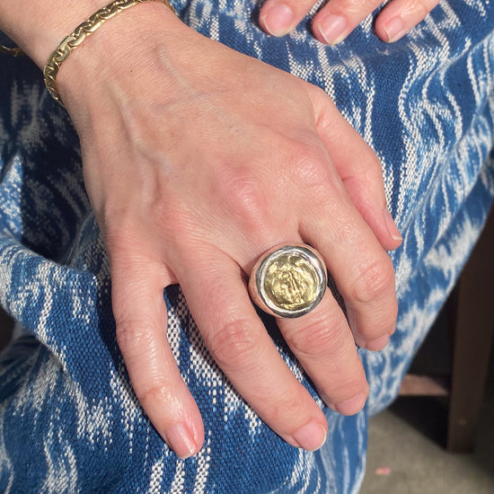 Rosa Maria "Aloan 3" Sterling & Bronze Ring