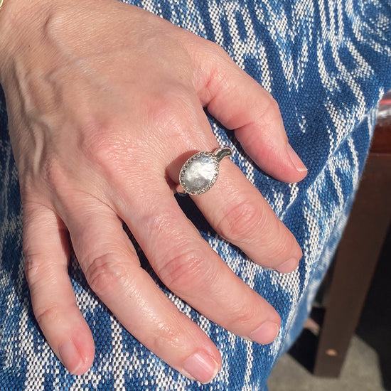 Rosa Maria "Bliss" Stering Silver Ring w/Cognac Diamonds