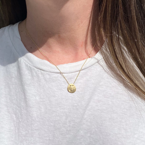 Rosa Maria 12k Gold and Cognac Diamond Necklace