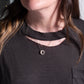 Rosa Maria Medium Cleo Silver & Cognac Diamond Necklace