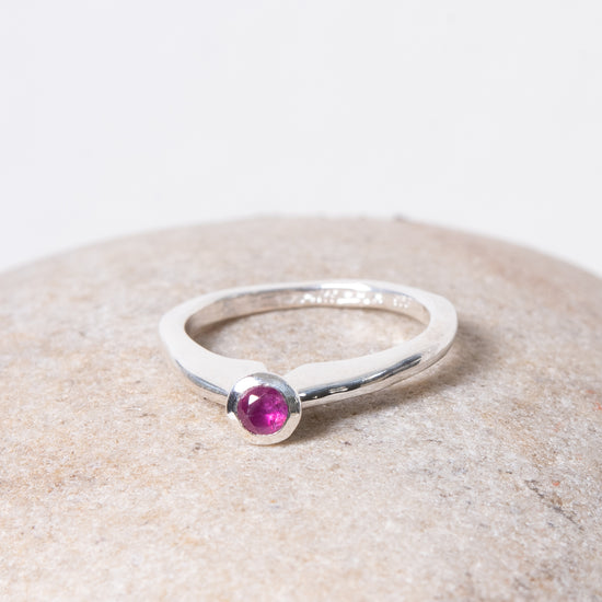 Rosa Maria "Pesta" Silver & Ruby Ring