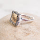 Rosa Maria Lydie Silver, 18k gold & Icy Grey Diamond Ring