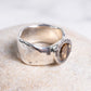 Rosa Maria "Addison" Sterling Silver, Quartz and Cognac Diamond Ring