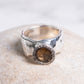 Rosa Maria "Addison" Sterling Silver, Quartz and Cognac Diamond Ring