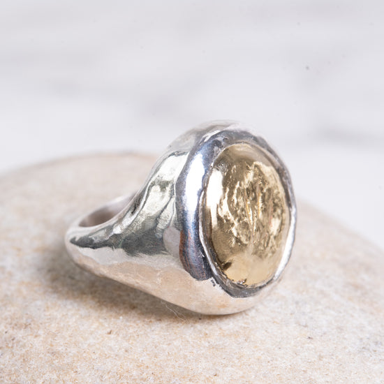 Rosa Maria "Aloan 3" Sterling & Bronze Ring