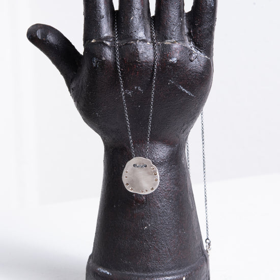 Rosa Maria "Berytus" Sterling Silver and Cognac Diamond Necklace