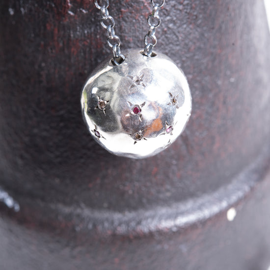 Rosa Maria "Globus" Sterling Silver & Diamond Necklace