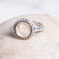 Rosa Maria "Julia 3" Sterling Silver, Rutilated Quartz & Diamond Ring