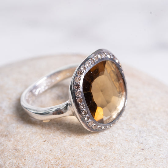 Rosa Maria "Junya" Smokey Quartz & Cognac Diamond Ring