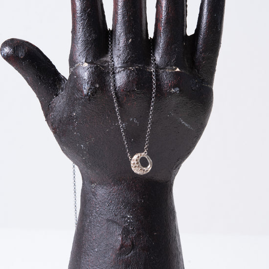 Rosa Maria Small Cleo Silver & Cognac Diamond Necklace
