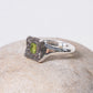 Rosa Maria "Leslie" Silver, Peridot & Cognac Diamond Ring
