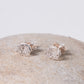 Rosa Maria Bo Shargan Silver & Diamond Stud Earrings