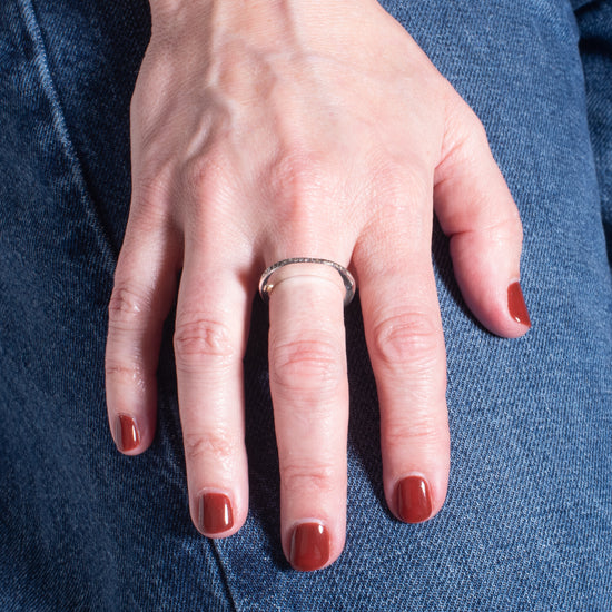 Rosa Maria "Poster" Silver & Cognac Diamonds Ring