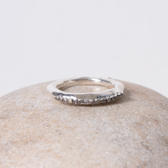 Rosa Maria "Seica" Silver & Cognac Diamond Ring