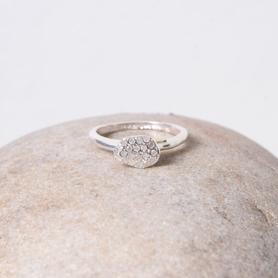 Rosa Maria Shivelle Silver & Diamond Ring