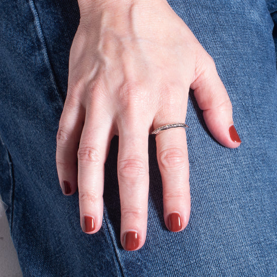 Rosa Maria "Seica" Silver & Cognac Diamond Ring