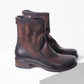 Shoto Sleek Mid Calf Boot (Burnished Chocolate)
