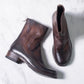 Shoto Sleek Mid Calf Boot (Burnished Chocolate)