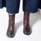 Shoto Sleek Mid Calf Boot (Burnished Chocolate)
