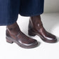 Shoto Sleek Mid Calf Boot (Burnished Chocolate)