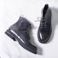 Shoto Chunky Lace Boot (charcoal/gun metal)